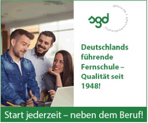 Studiengemeinschaft Darmstadt (SGD): Über 90% Bestehensquote, mehr als 94% Weiterempfehlungen