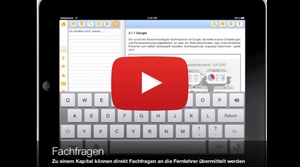 Im Video: die iPad-App des ILS-Fernkurses Social Media Manager.
