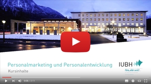 Im Video: IUBH-Dozentin Kristin Rach-Großlau präsentiert eine Probelektion aus dem Modul Personalmarketing und Personalentwicklung.